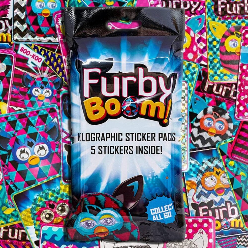 [NEW] FURBY STICKERS HOLOGRAPHIC TOY DOLL STICKERS NEVER OPENED Y2K 90's STYLE